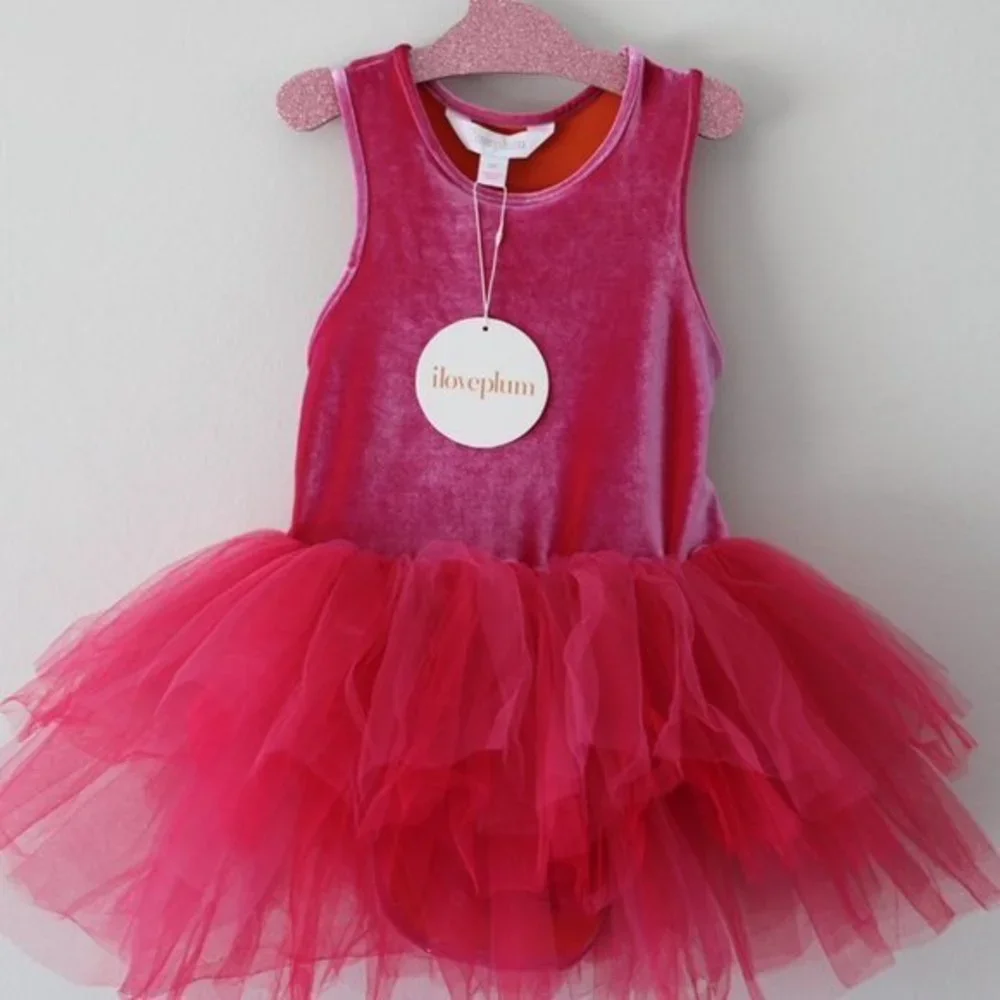 NWT iloveplum velvet BAE tutu - 6Y